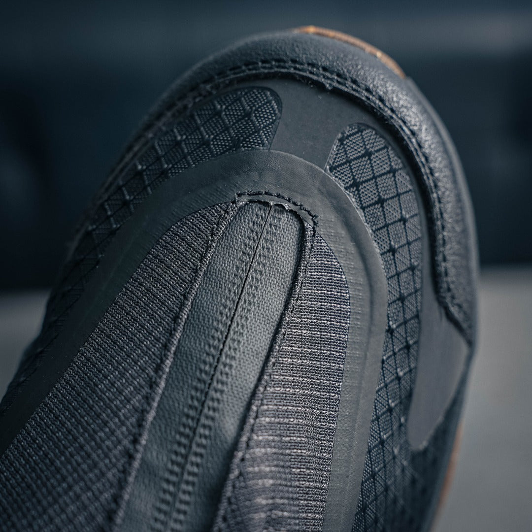 HOKA "Triple Black" Zip-Up Low-Top Trail & Lifestyle Sneakers