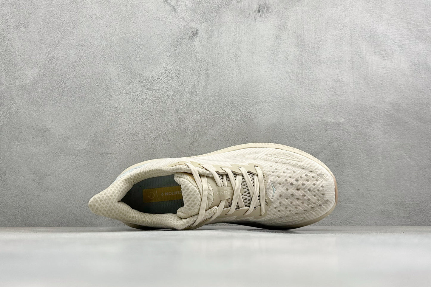 HOKA Clifton 9 Cream Running Shoes