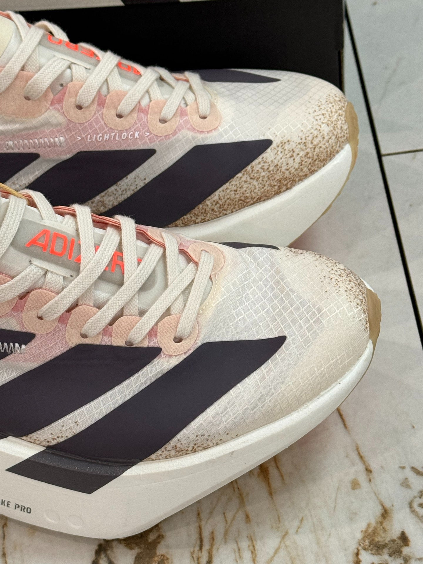 Adidas Adizero Adios Pro 4 Running Shoes (Pink/Beige Gradient)