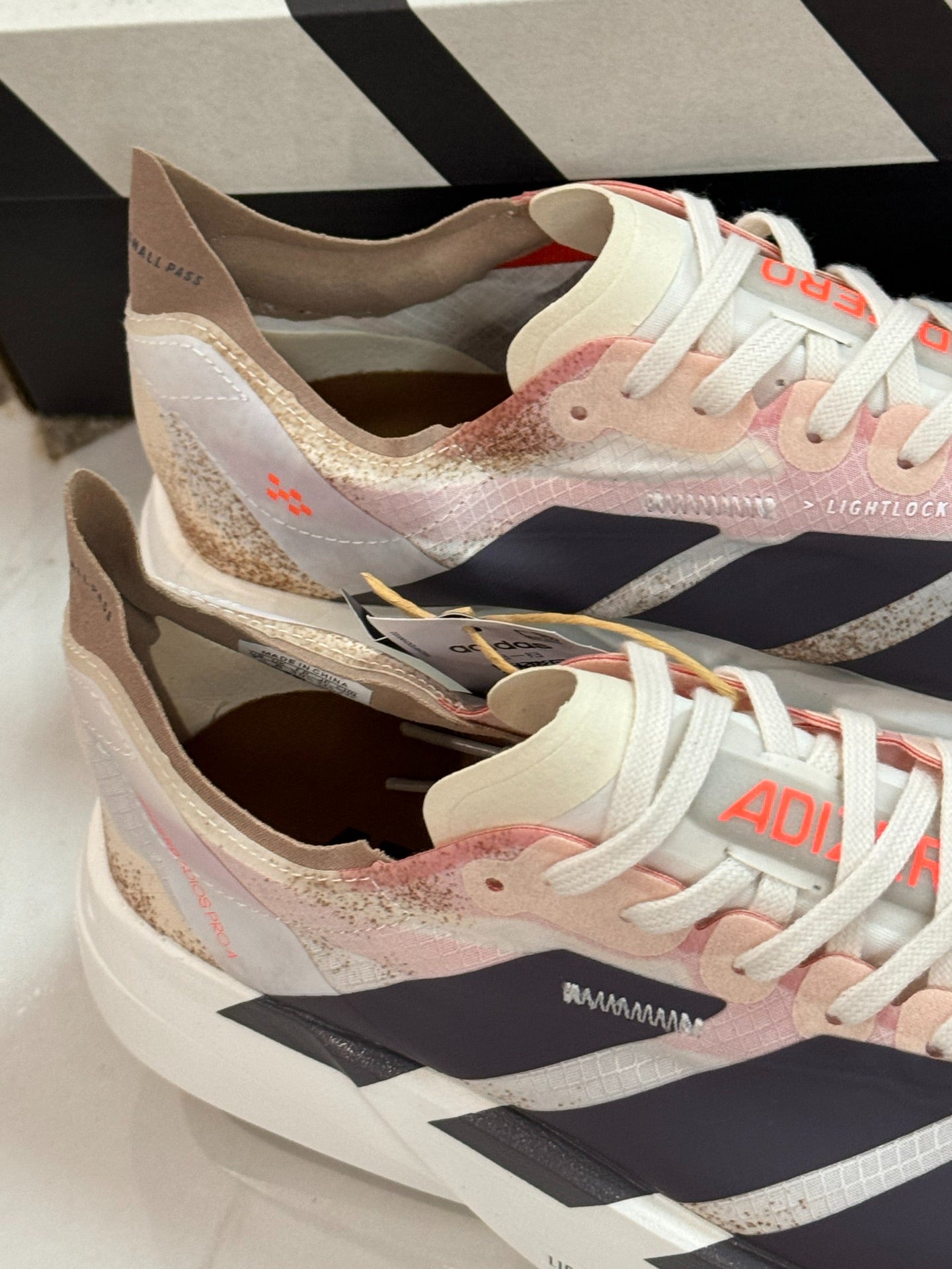 Adidas Adizero Adios Pro 4 Running Shoes (Pink/Beige Gradient)