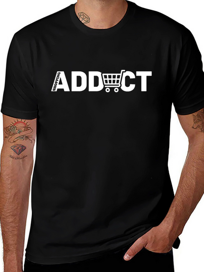 Shopping Addict Black T-Shirt