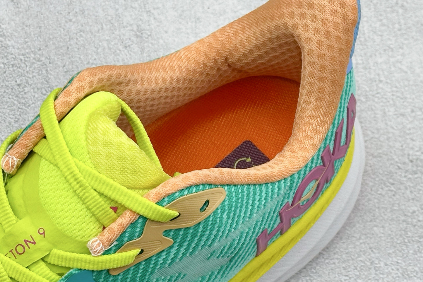 HOKA Clifton 9 Teal Multi-Color Daily Cushioned Running Trainers