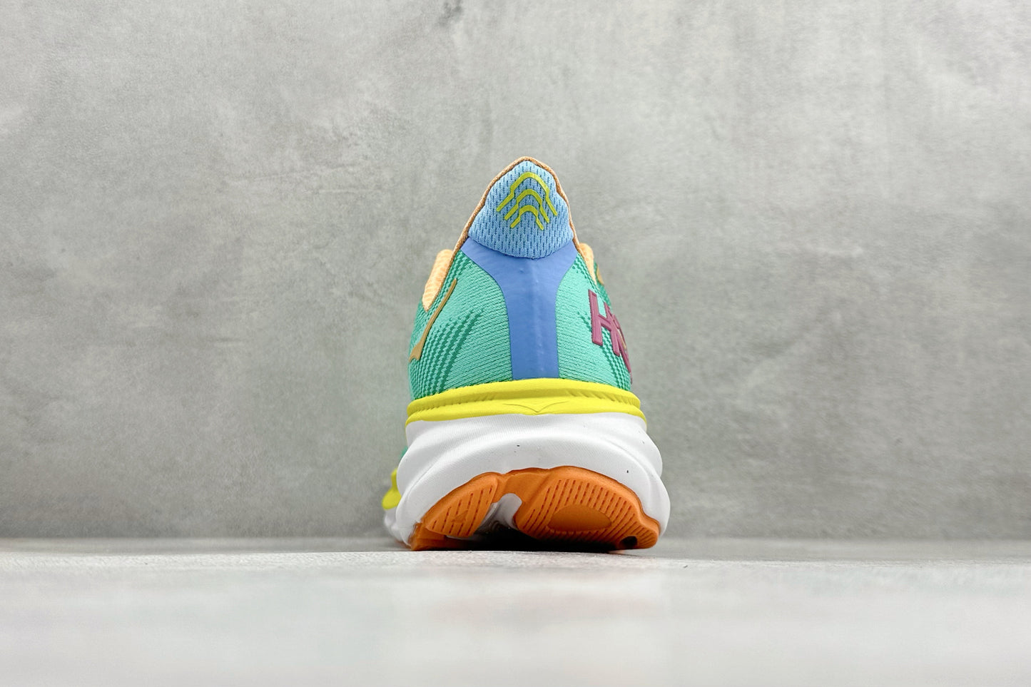 HOKA Clifton 9 Teal Multi-Color Daily Cushioned Running Trainers