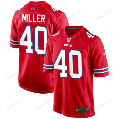 Von Miller 40 Buffalo Bills Youth Alternate Game Jersey - Red