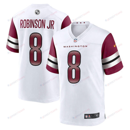 Brian Robinson Jr. 8 Washington Commanders Away Jersey - White