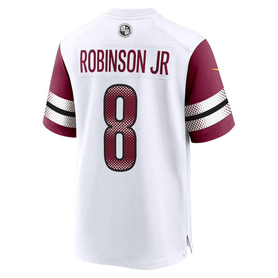 Brian Robinson Jr. 8 Washington Commanders Away Jersey - White