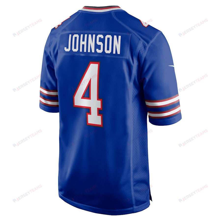 Jaquan Johnson 4 Buffalo Bills Game Jersey - Royal