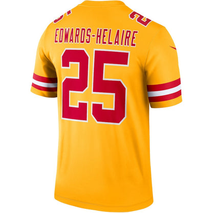Clyde Edwards-Helaire 25 Kansas City Chiefs Inverted Legend Jersey - Gold