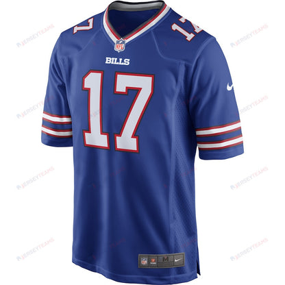 Josh Allen 17 Buffalo Bills Team Game Player Jersey - Royal