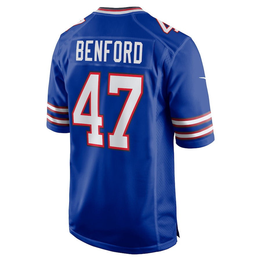 Christian Benford 47 Buffalo Bills Game Jersey - Royal