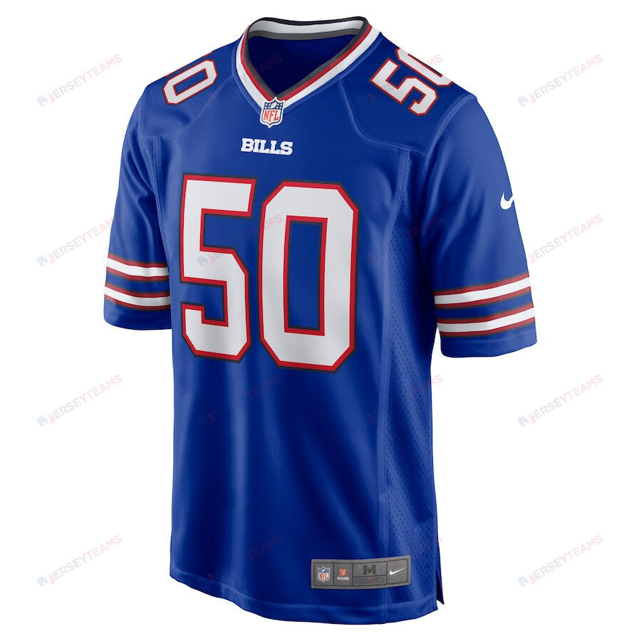 Gregory Rousseau 50 Buffalo Bills Game Player Jersey - Royal
