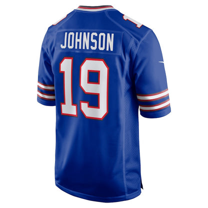 KeeSean Johnson 19 Buffalo Bills Home Game Player Jersey - Royal