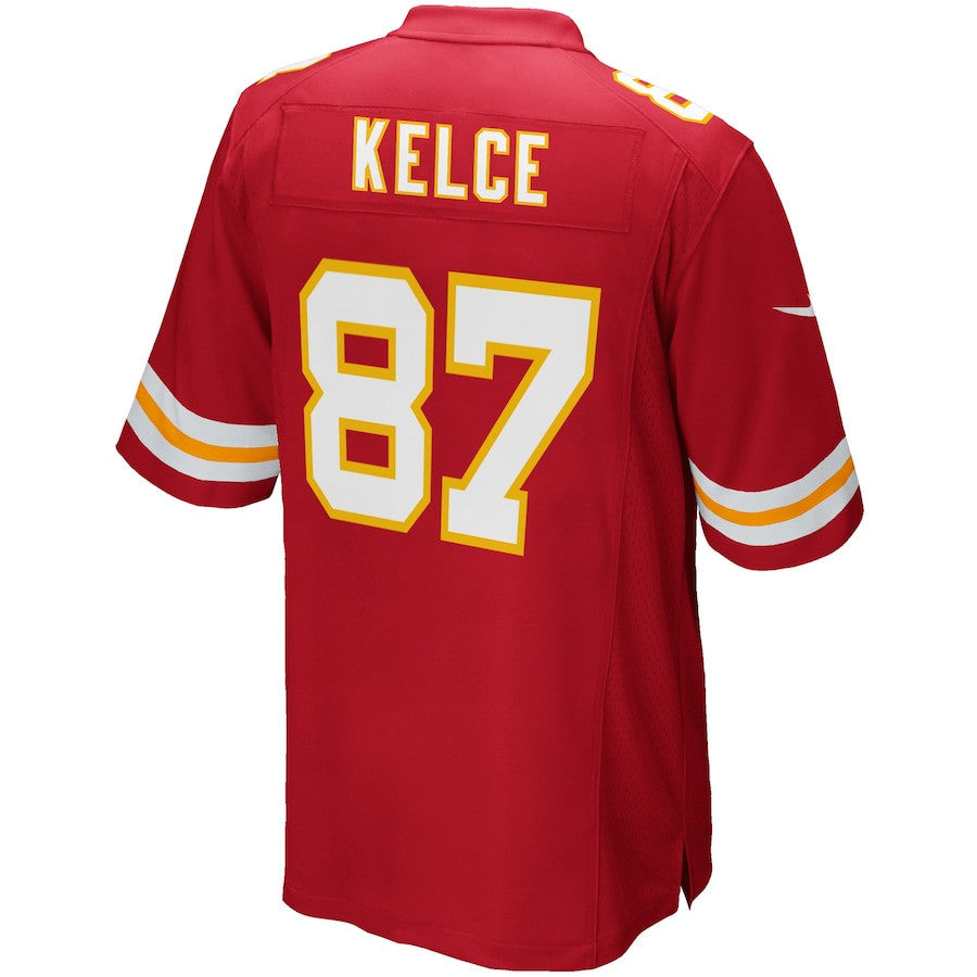 Travis Kelce 87 Kansas City Chiefs Team Game Jersey - Red