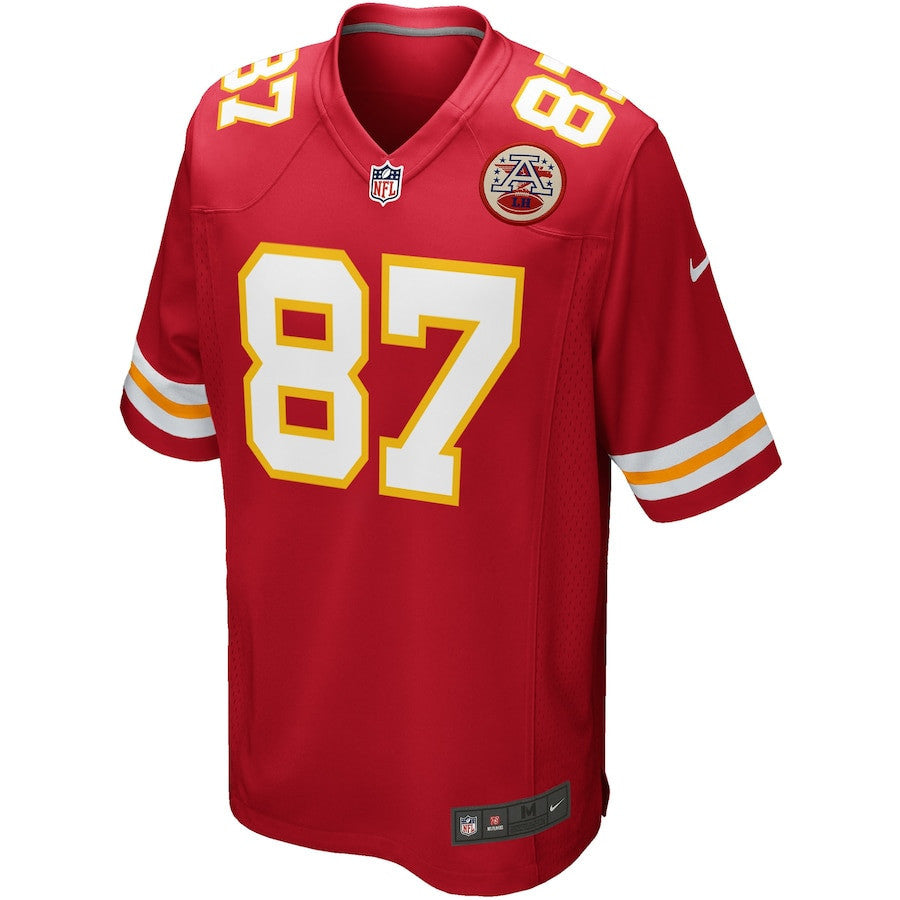 Travis Kelce 87 Kansas City Chiefs Team Game Jersey - Red