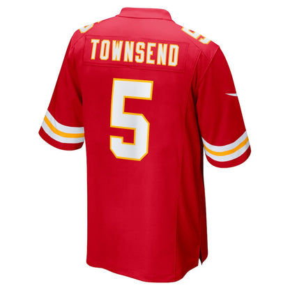 Tommy Townsend 5 Kansas City Chiefs Game Jersey - Red