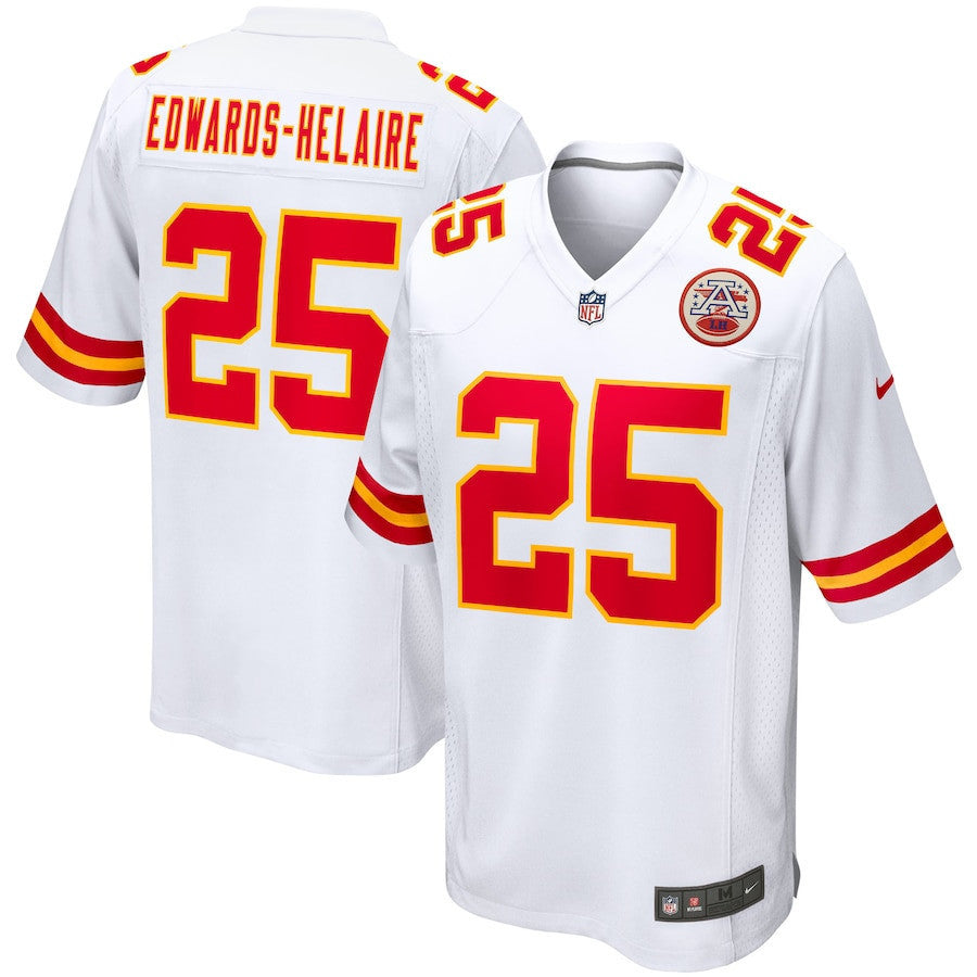 Clyde Edwards-Helaire 25 Kansas City Chiefs Game Jersey - White
