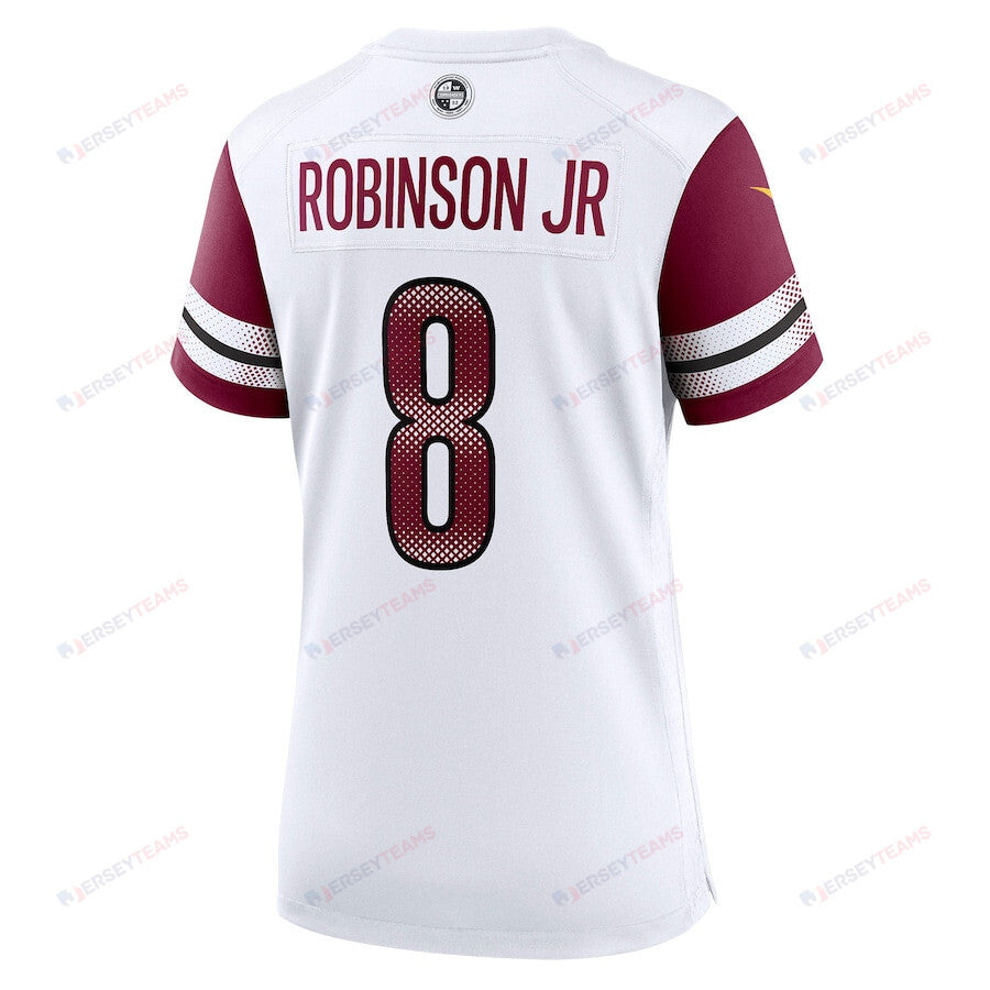 Brian Robinson Jr. 8 Washington Commanders Women's Away Game Player Jersey - White