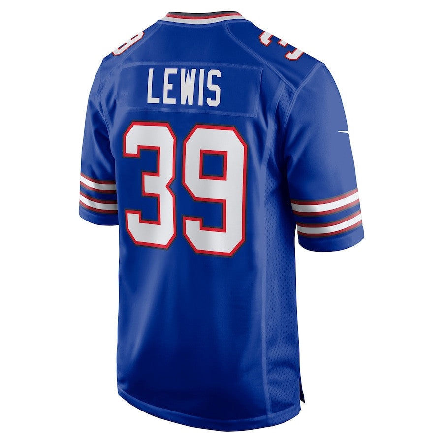 Cam Lewis 39 Buffalo Bills Player Game Jersey - Royal
