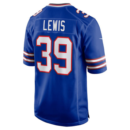 Cam Lewis 39 Buffalo Bills Player Game Jersey - Royal