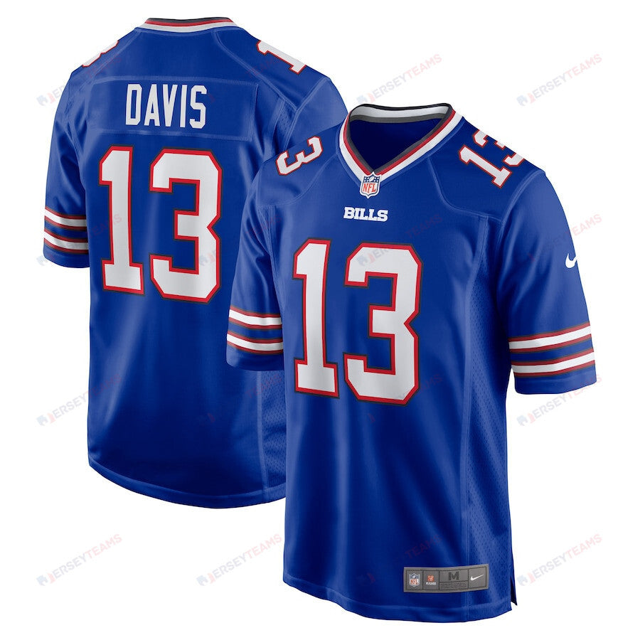 Gabriel Davis 13 Buffalo Bills Team Game Player Jersey - Royal