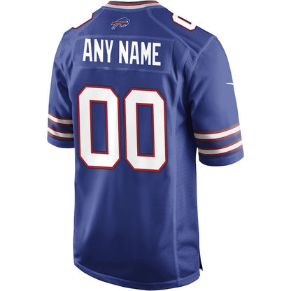 Buffalo Bills 00 Custom Game Jersey - Royal