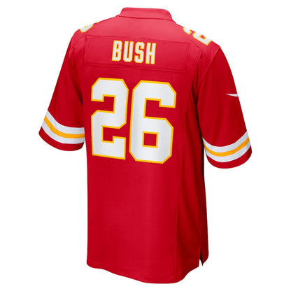 Deon Bush 26 Kansas City Chiefs Game Player Jersey - Red