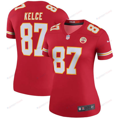 Travis Kelce 87 Kansas City Chiefs Women's Legend Jersey – Red
