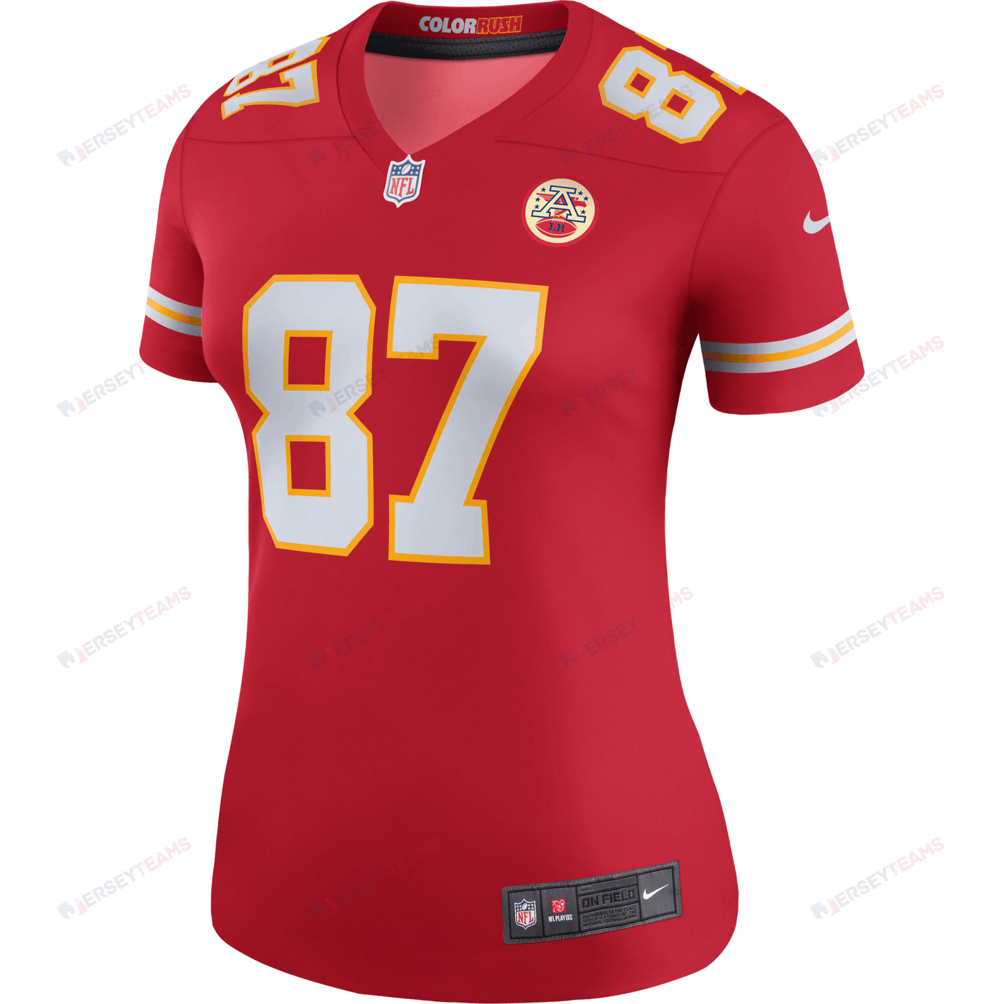 Travis Kelce 87 Kansas City Chiefs Women's Legend Jersey – Red