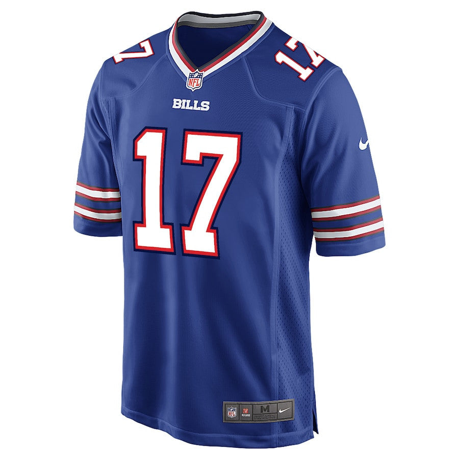 Josh Allen 17 Buffalo Bills Youth Game Player Jersey - Royal