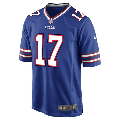 Josh Allen 17 Buffalo Bills Youth Game Player Jersey - Royal