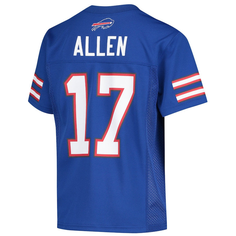 Josh Allen 17 Buffalo Bills Youth Player Jersey - Royal