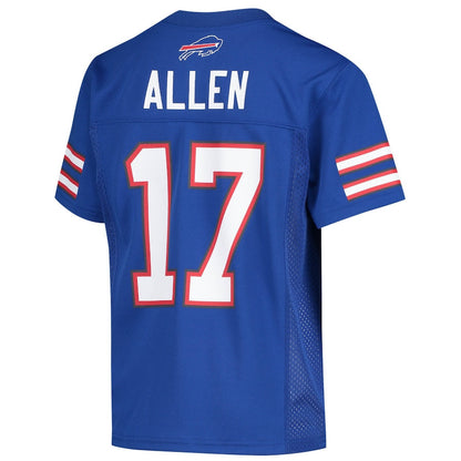 Josh Allen 17 Buffalo Bills Youth Player Jersey - Royal