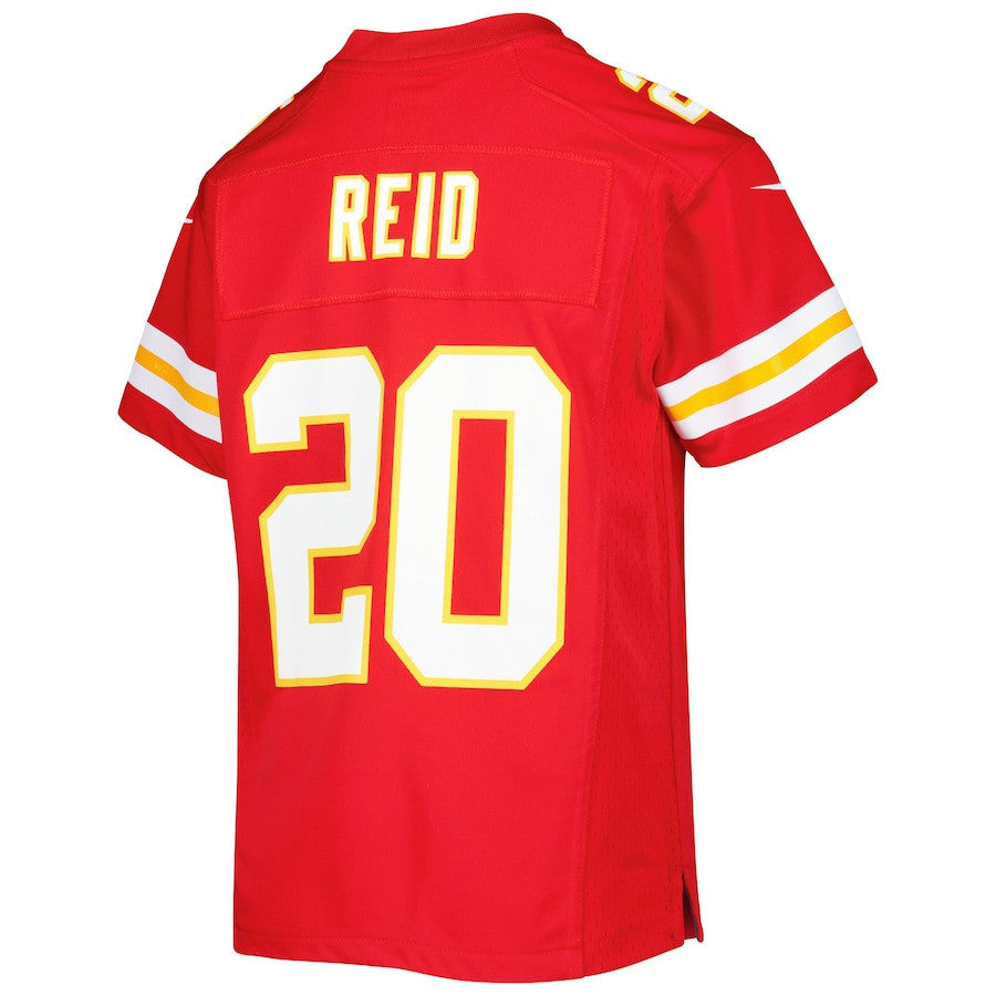 Justin Reid 20 Kansas City Chiefs Youth Game Jersey - Red