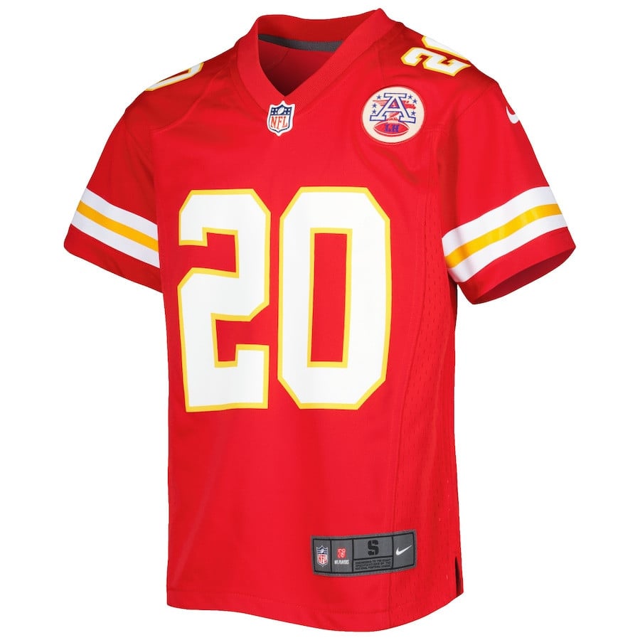 Justin Reid 20 Kansas City Chiefs Youth Game Jersey - Red