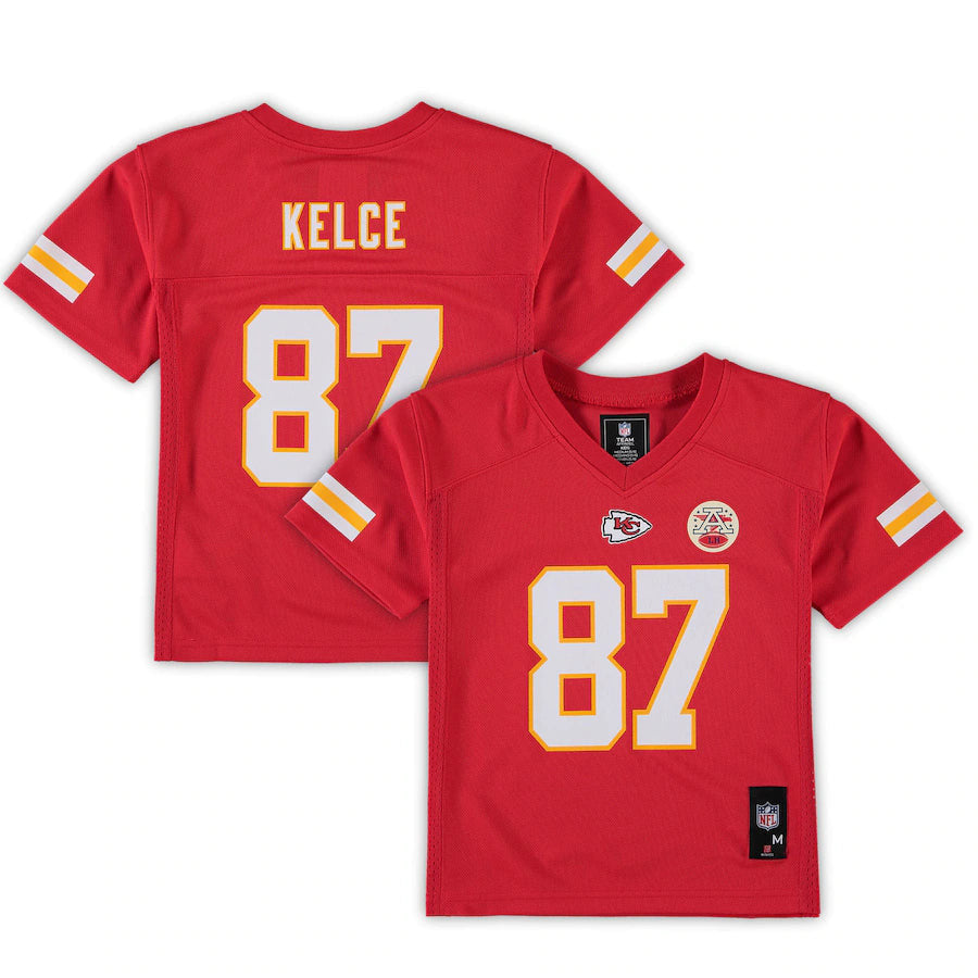 Travis Kelce 87 Kansas City Chiefs Youth Player Jersey - Red