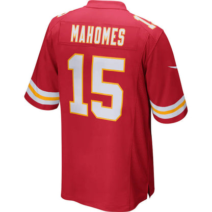 Patrick Mahomes 15 Kansas City Chiefs Youth Game Jersey - Red