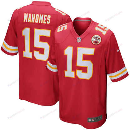 Patrick Mahomes 15 Kansas City Chiefs Youth Game Jersey - Red