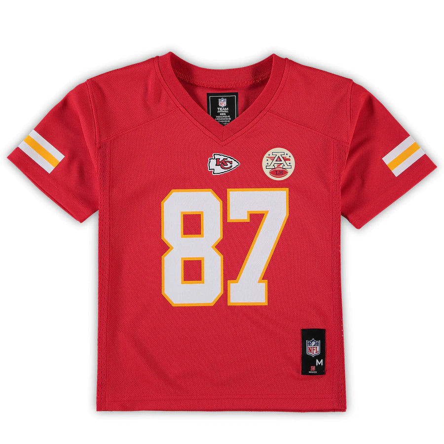 Travis Kelce 87 Kansas City Chiefs Youth Player Jersey - Red