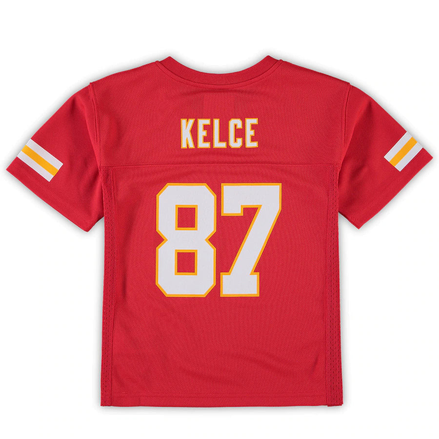 Travis Kelce 87 Kansas City Chiefs Youth Player Jersey - Red