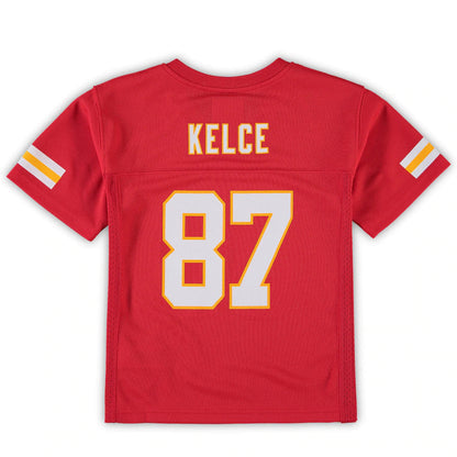 Travis Kelce 87 Kansas City Chiefs Youth Player Jersey - Red