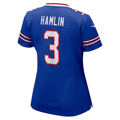 Damar Hamlin 3 Buffalo Bills Women's Game Jersey - Royal