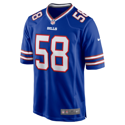 Matt Milano Buffalo Bills Game Jersey - Royal Jersey