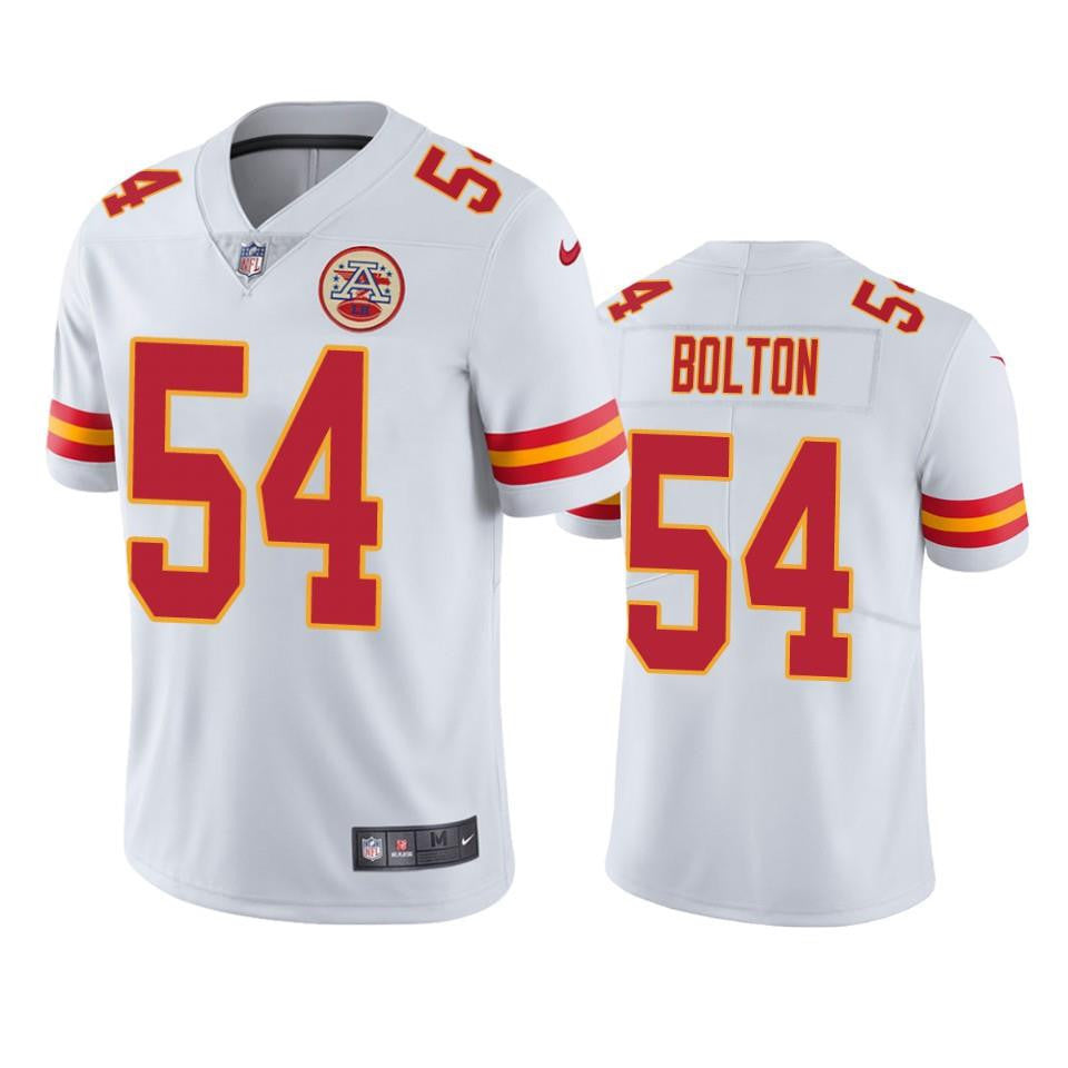 Men Jersey Kansas City Chiefs Nick Bolton 54 White Vapor Limited Jersey Jersey