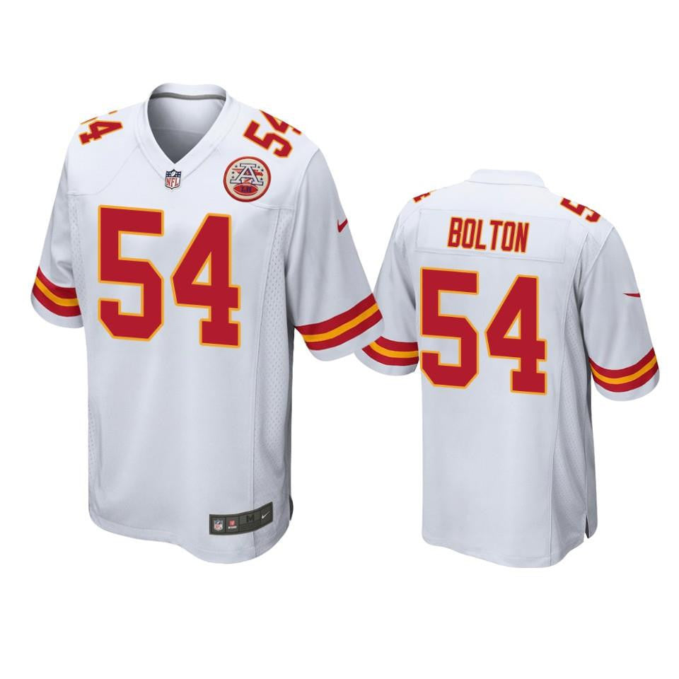 Men Kansas City Chiefs Nick Bolton 54 White Game Jersey Jersey