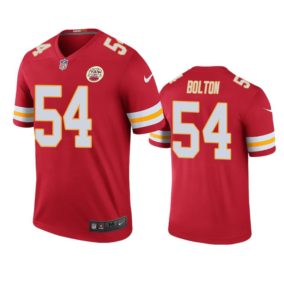 Men Kansas City Chiefs Nick Bolton 54 Red Color Rush Legend Jersey Jersey