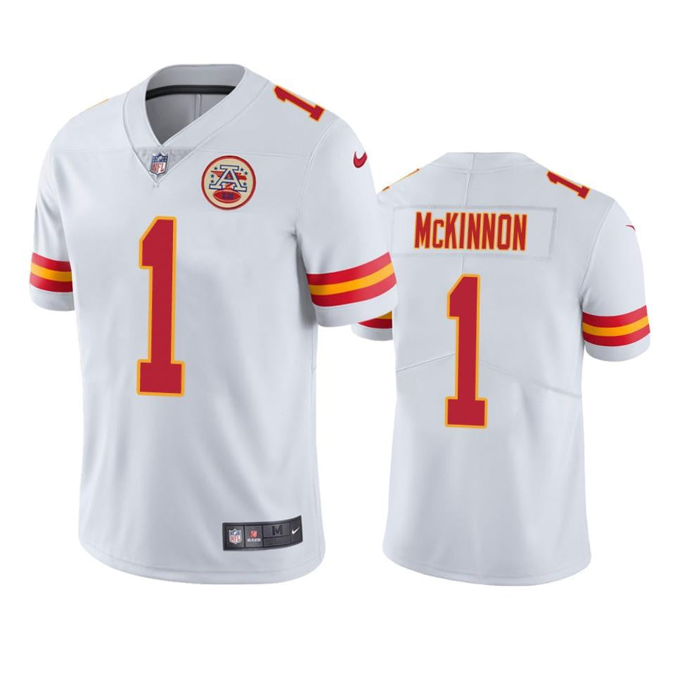 Men Jersey Jerick McKinnon 1 Kansas City Chiefs White Vapor Limited Jersey Jersey
