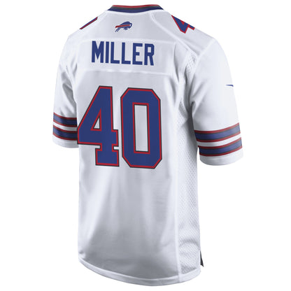 Buffalo Bills Von Miller 40 Game Jersey - White Jersey