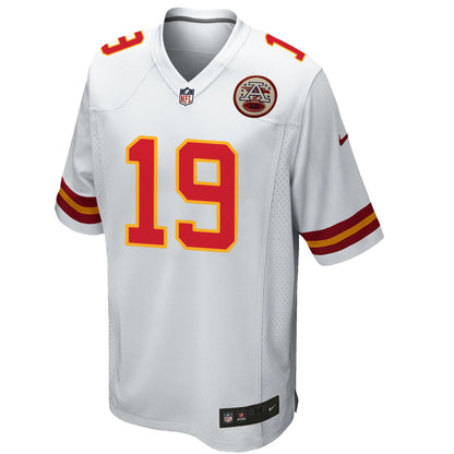 Kansas City Chiefs JuJu Smith-Schuster 19 Game Jersey - White Jersey