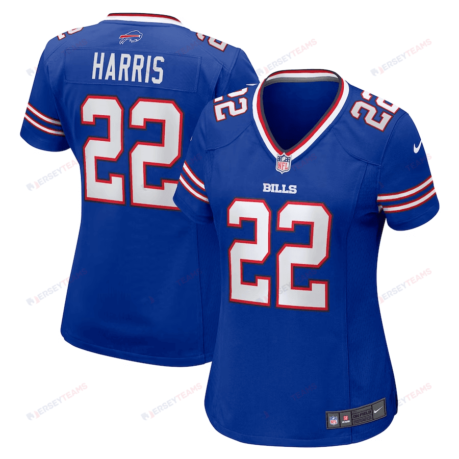 Damien Harris 22 Buffalo Bills Women's Game Jersey - Royal