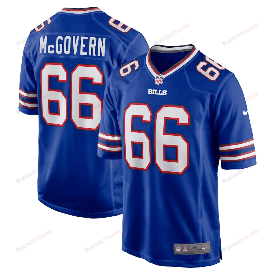 Connor McGovern 66 Buffalo Bills Men Game Jersey - Royal